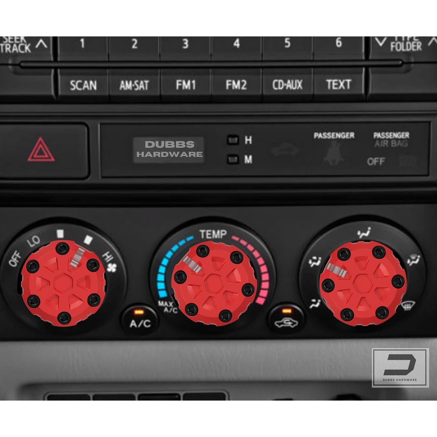 Perilla de Control de AC Toyota Tacoma 2005-2015 - Polímero Negro