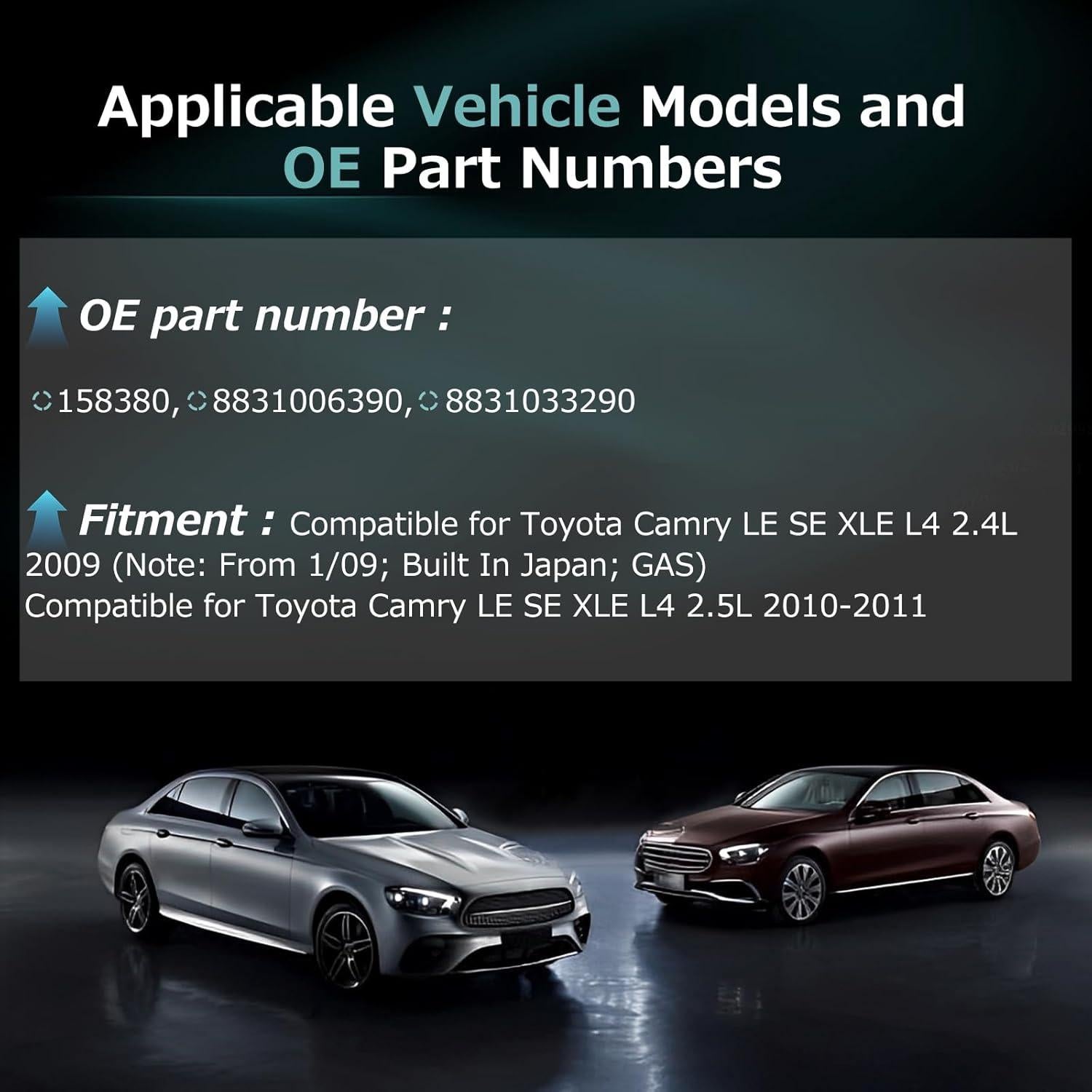 Compresor de A/C Mulcoll para Toyota Camry 2.4L y 2.5L