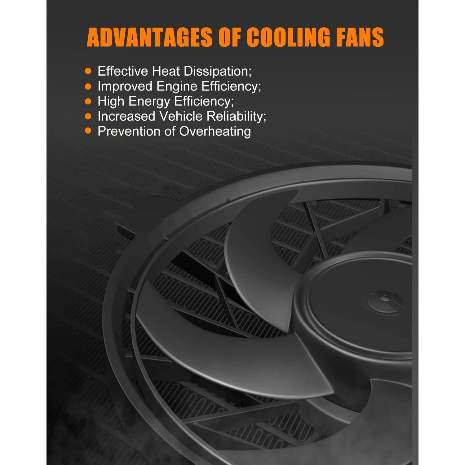 Ventilador de enfriamiento AZHZ para Toyota Camry 2007-2009