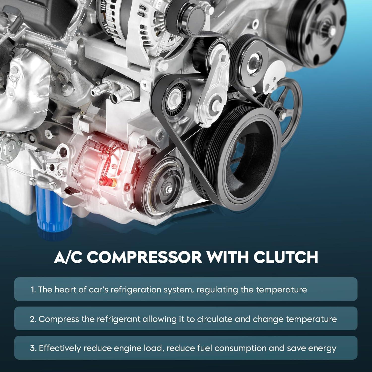 Compresor de aire acondicionado TadaMark 3.5L para Toyota