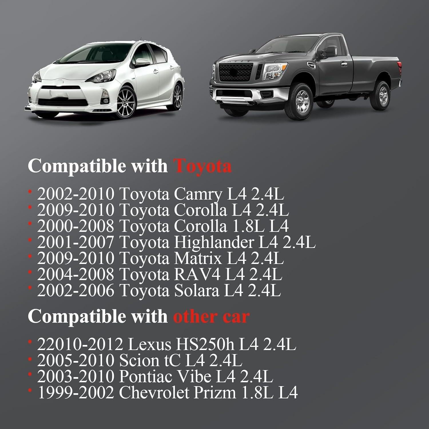 4 Conectores Hembra Bobina Encendido Yikesai 2.4L Toyota