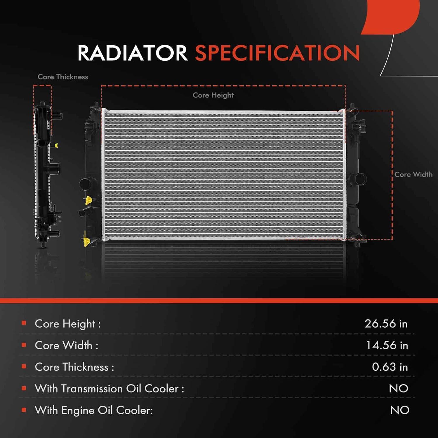 Radiador de Refrigerante A-Premium para Toyota/Lexus 2020-2021