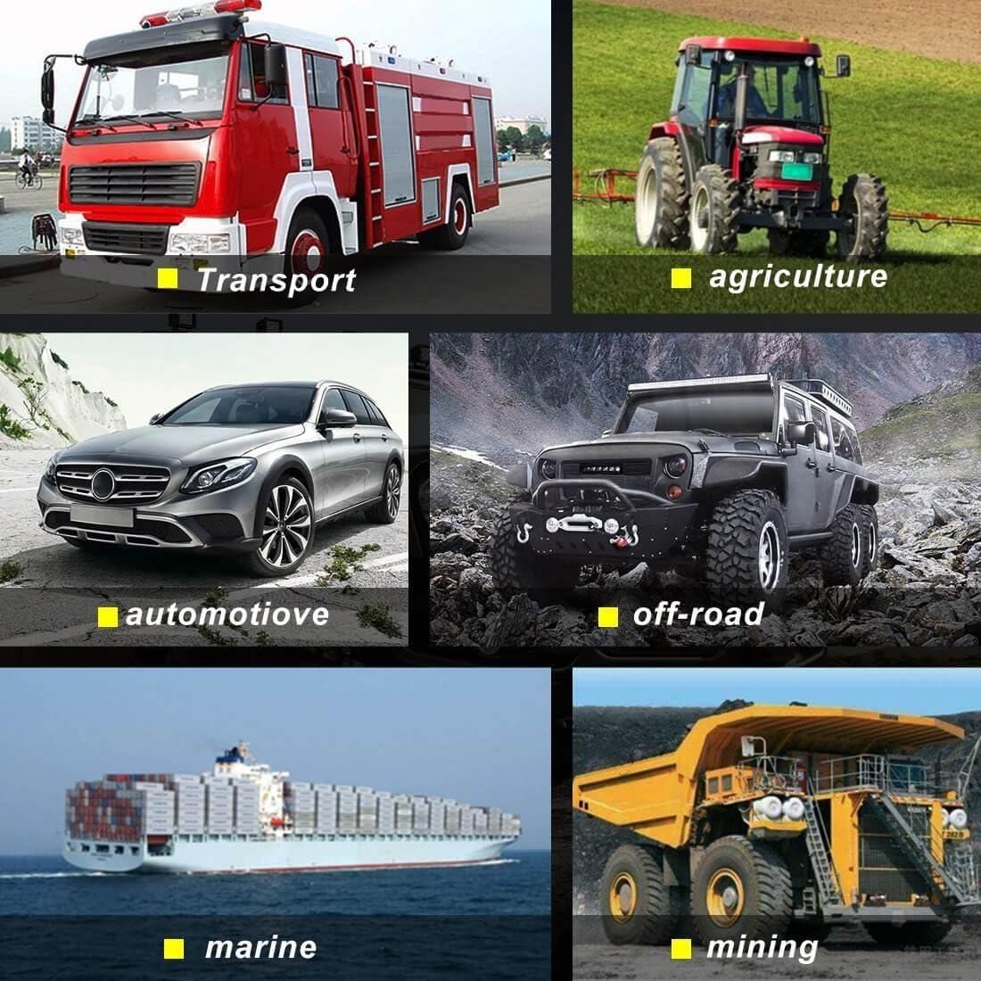 LEMIL Luz de Trabajo LED 27W Cuadrada 12V IP67