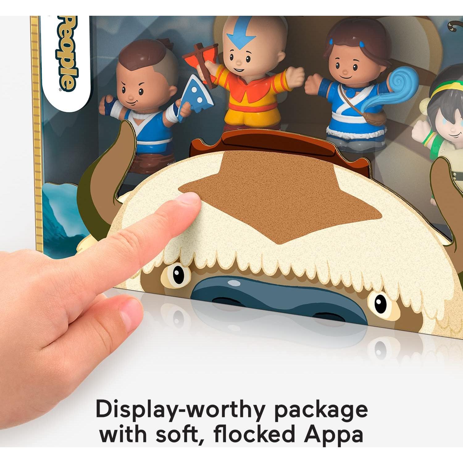 Conjunto Figuras Little People Collector Aang 4 Piezas