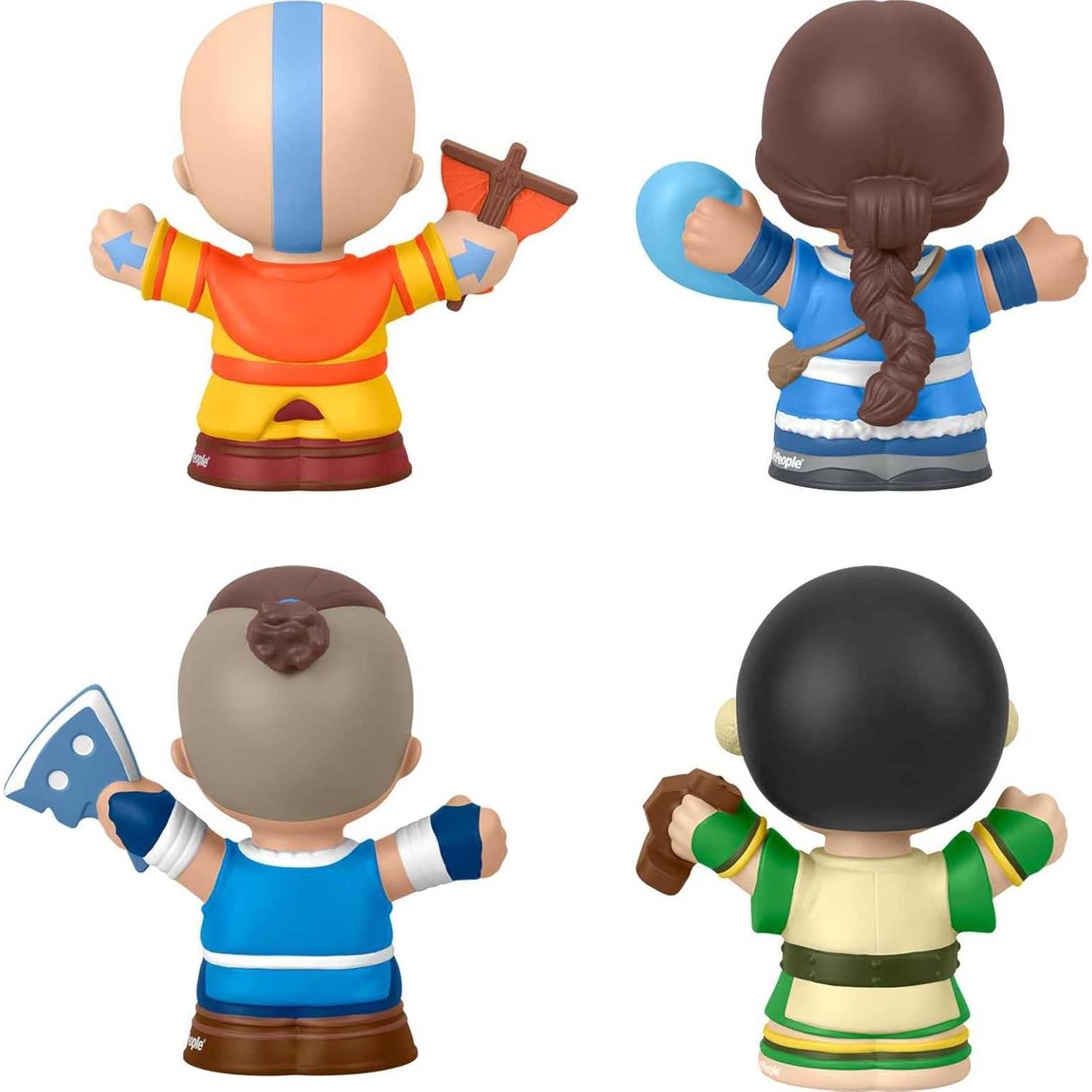 Conjunto Figuras Little People Collector Aang 4 Piezas