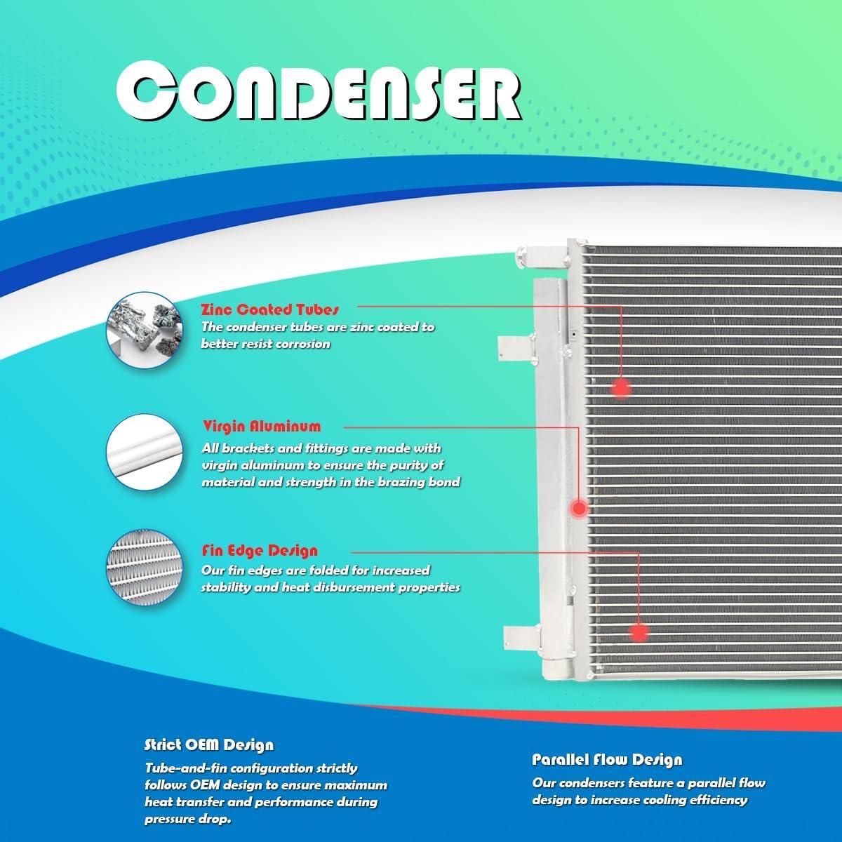 Condensador A/C RAYTEN para Toyota T100 1993-1998