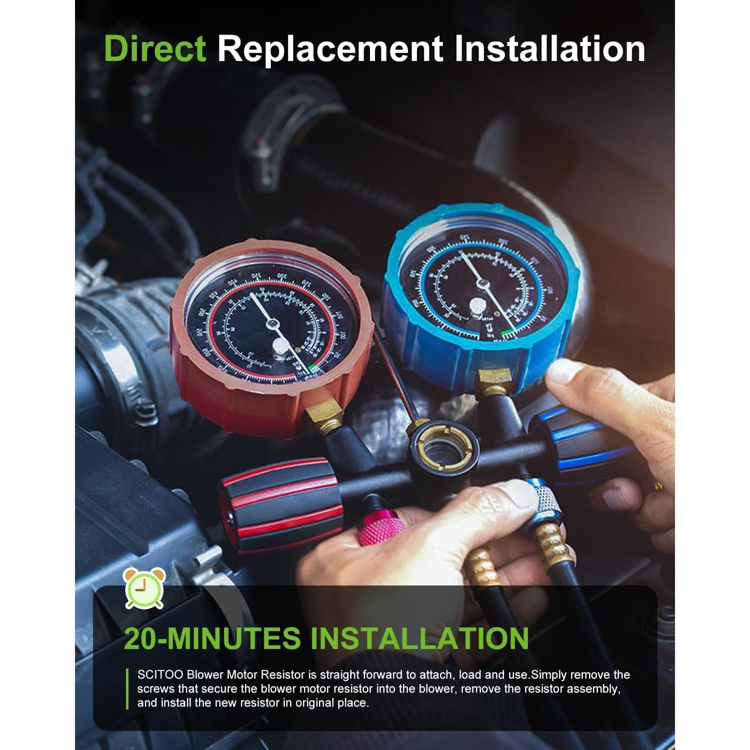 Resistor Motor Ventilador Calefacción SCITOO para Acura Honda