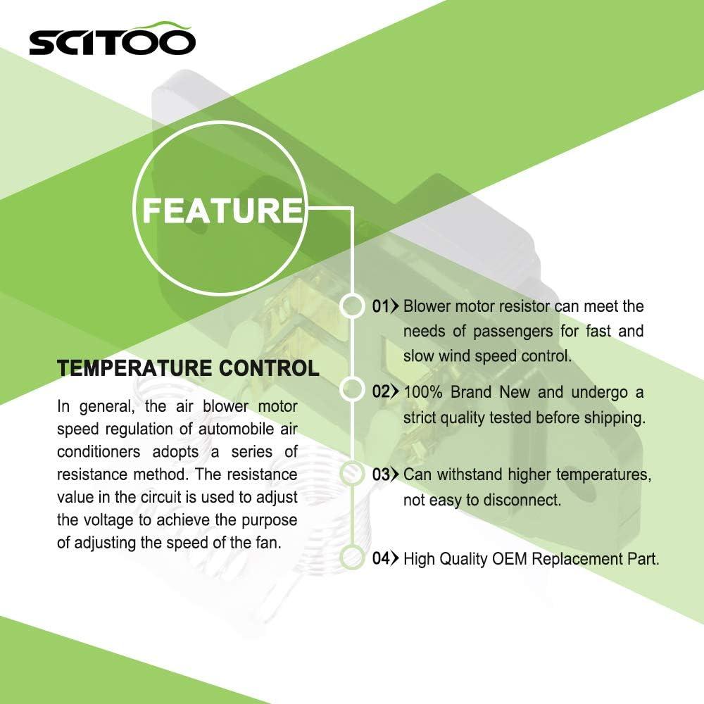 Resistor Motor Ventilador Calefacción SCITOO para Acura Honda