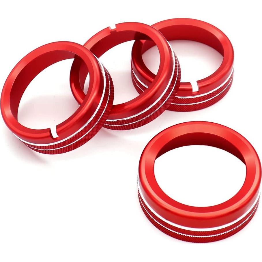 Cubierta de botón de audio CD Thor-Ind para Toyota Tacoma 2016-2021 - Rojo