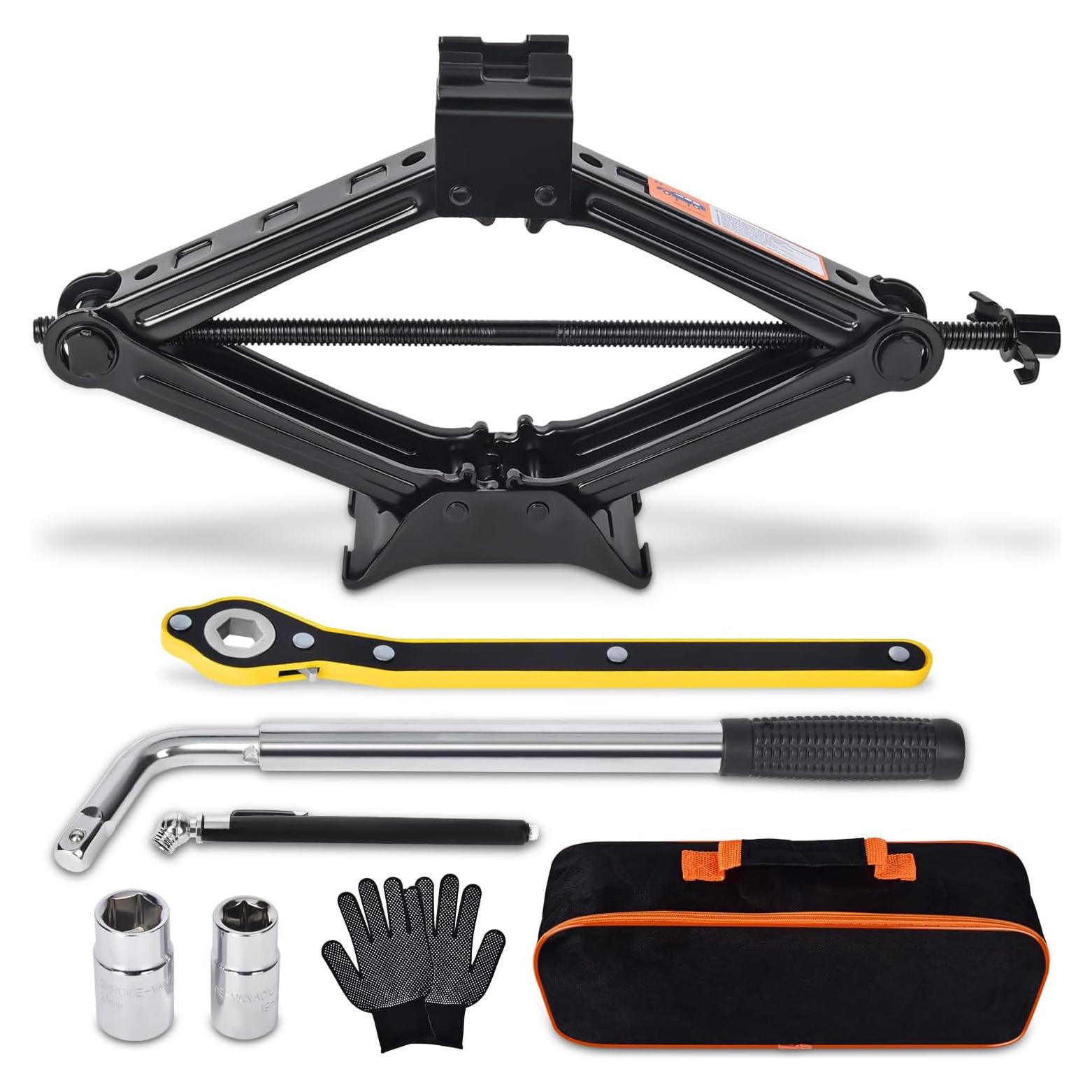 Kit de Gato de Coche Gurduenon 2T Tijera Universal