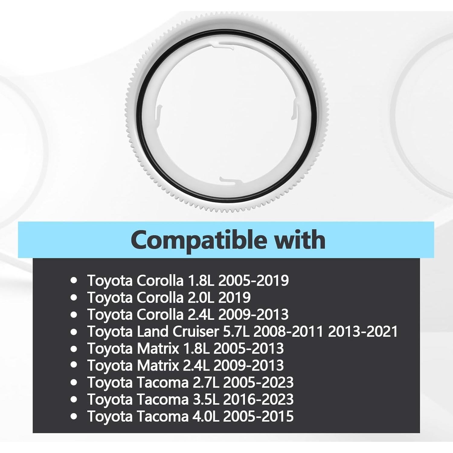 Retenedor de anillo de bloqueo Quealzara para bomba Toyota