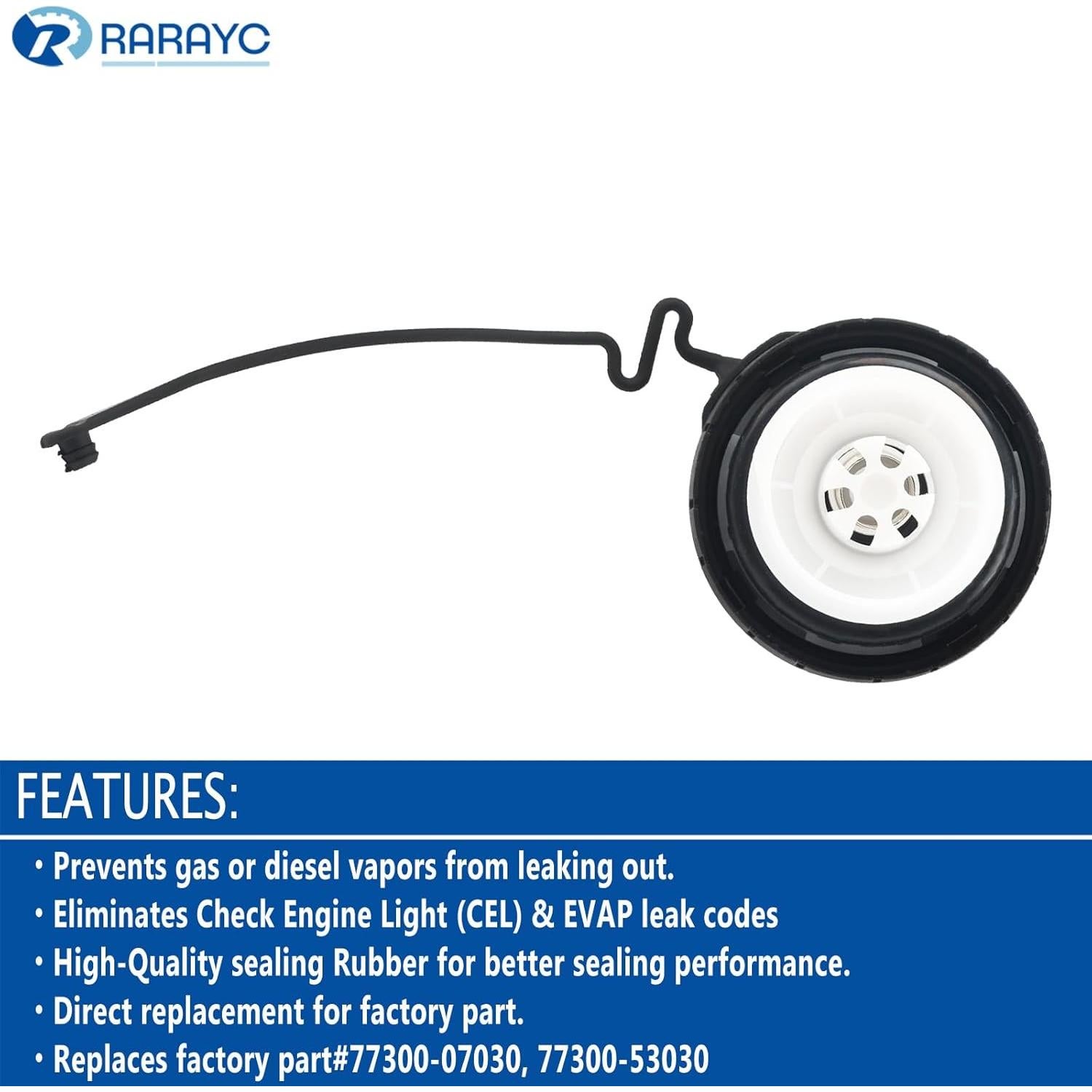 Tapa de Gas RARAYC 77300-07030 para Toyota y Lexus