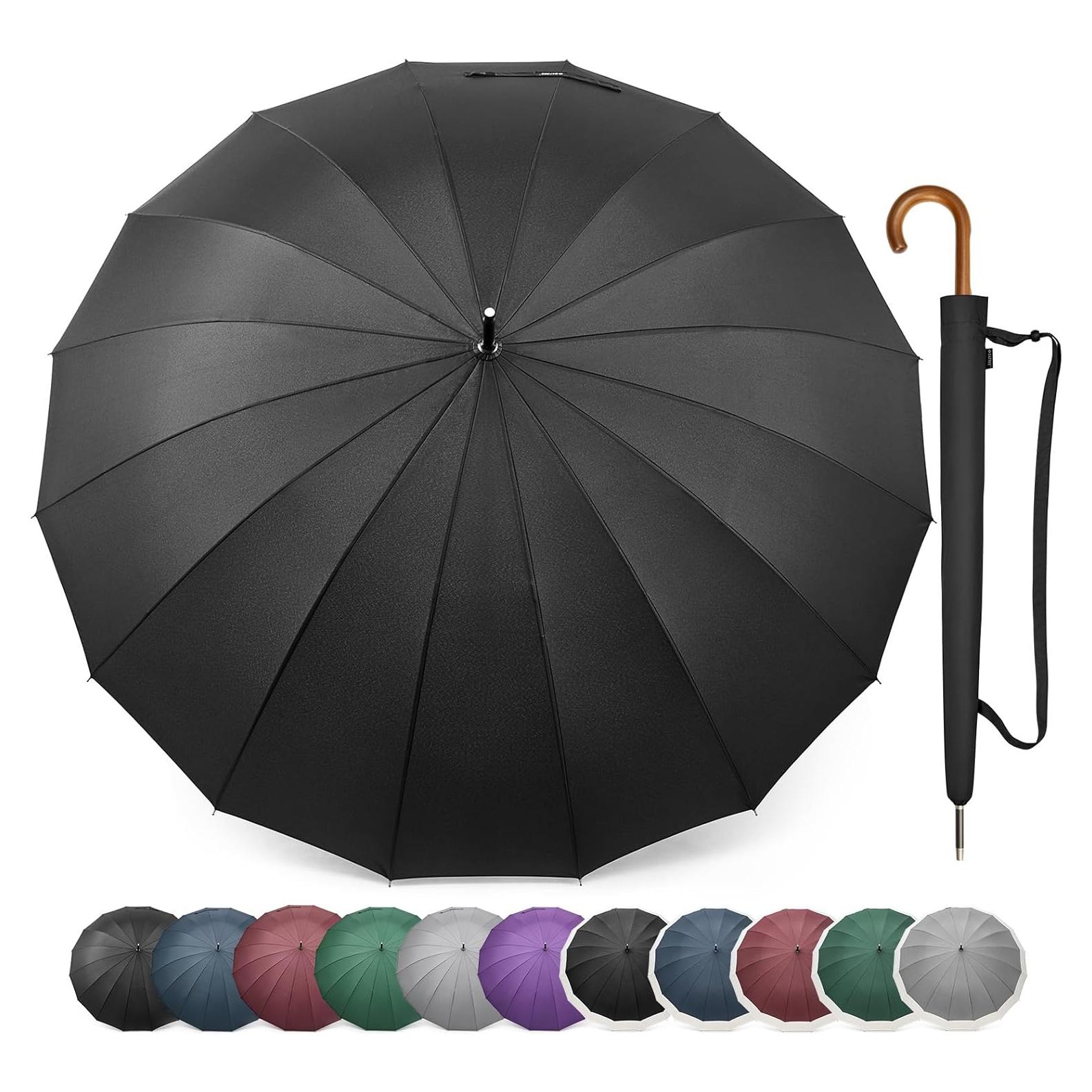 Paraguas Grande G4Free Automático 137 cm a Prueba de Viento