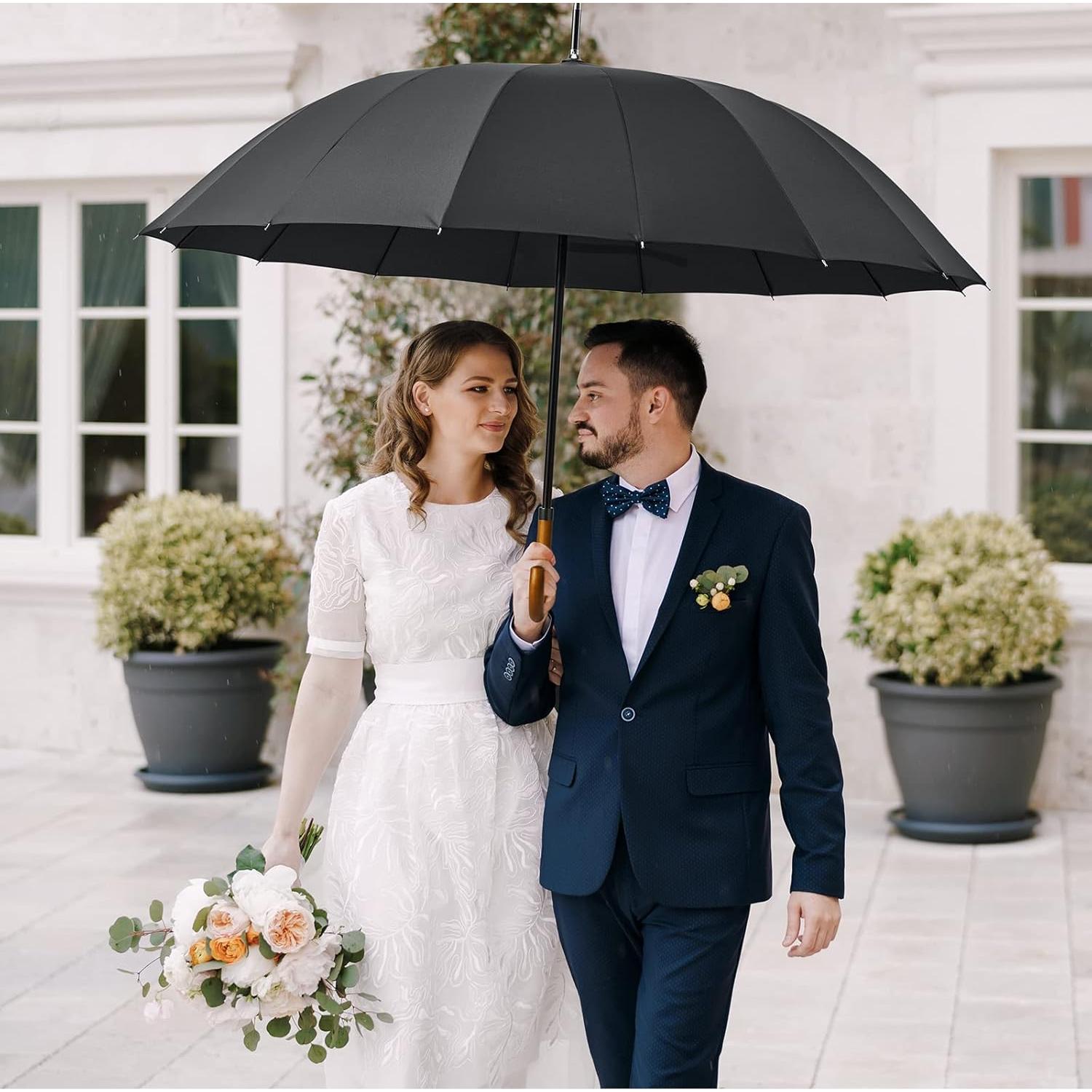 Paraguas Grande G4Free Automático 137 cm a Prueba de Viento