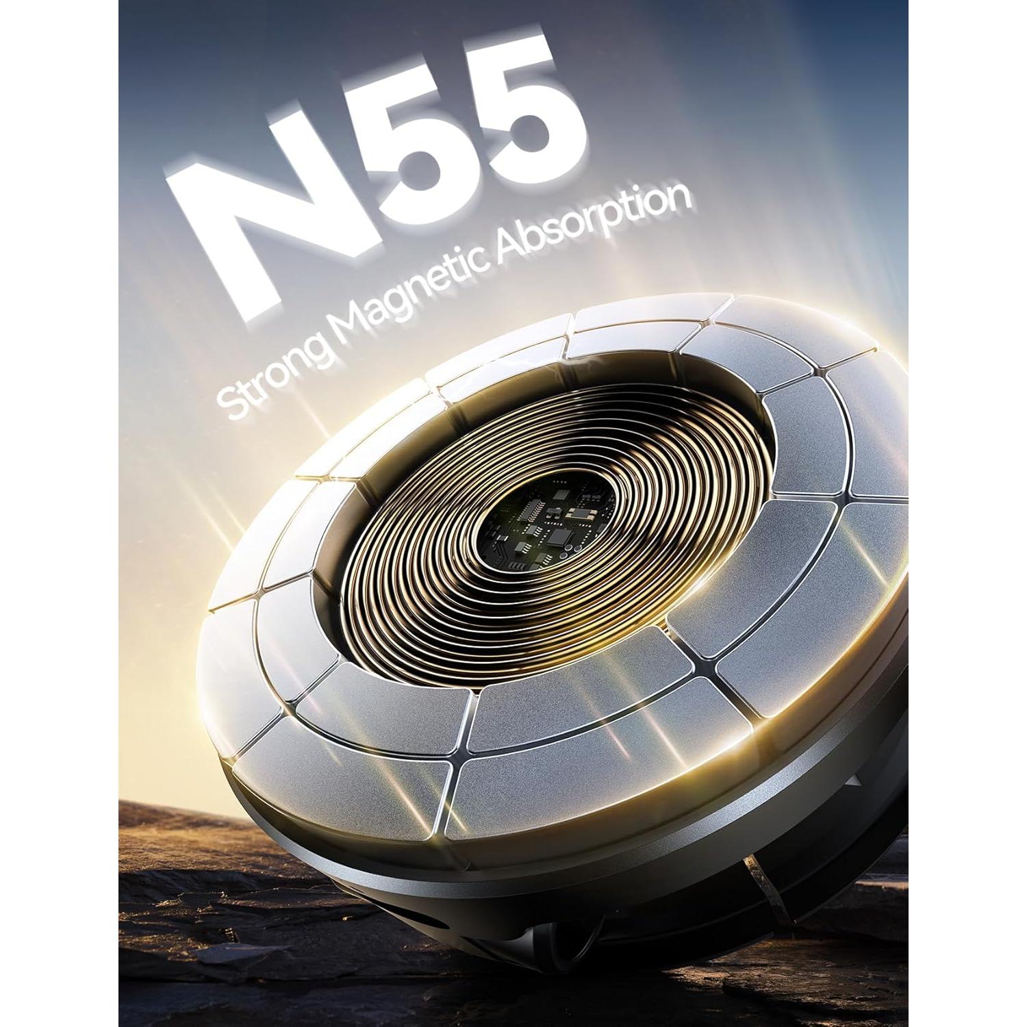 Cargador Soporte Auto MagSafe Joyroom 15W Todo Metal Negro