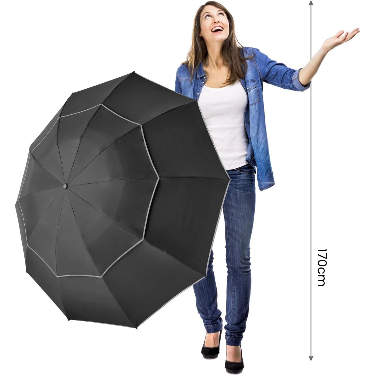 Paraguas Invertido G4Free 157 cm Automático a Prueba de Viento