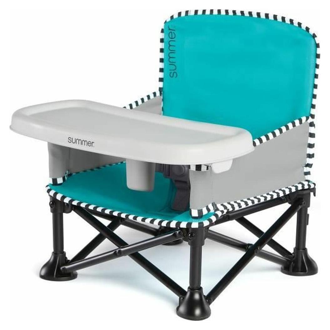Silla Aumentadora Portátil Bright Starts Pop 'N Sit Aqua