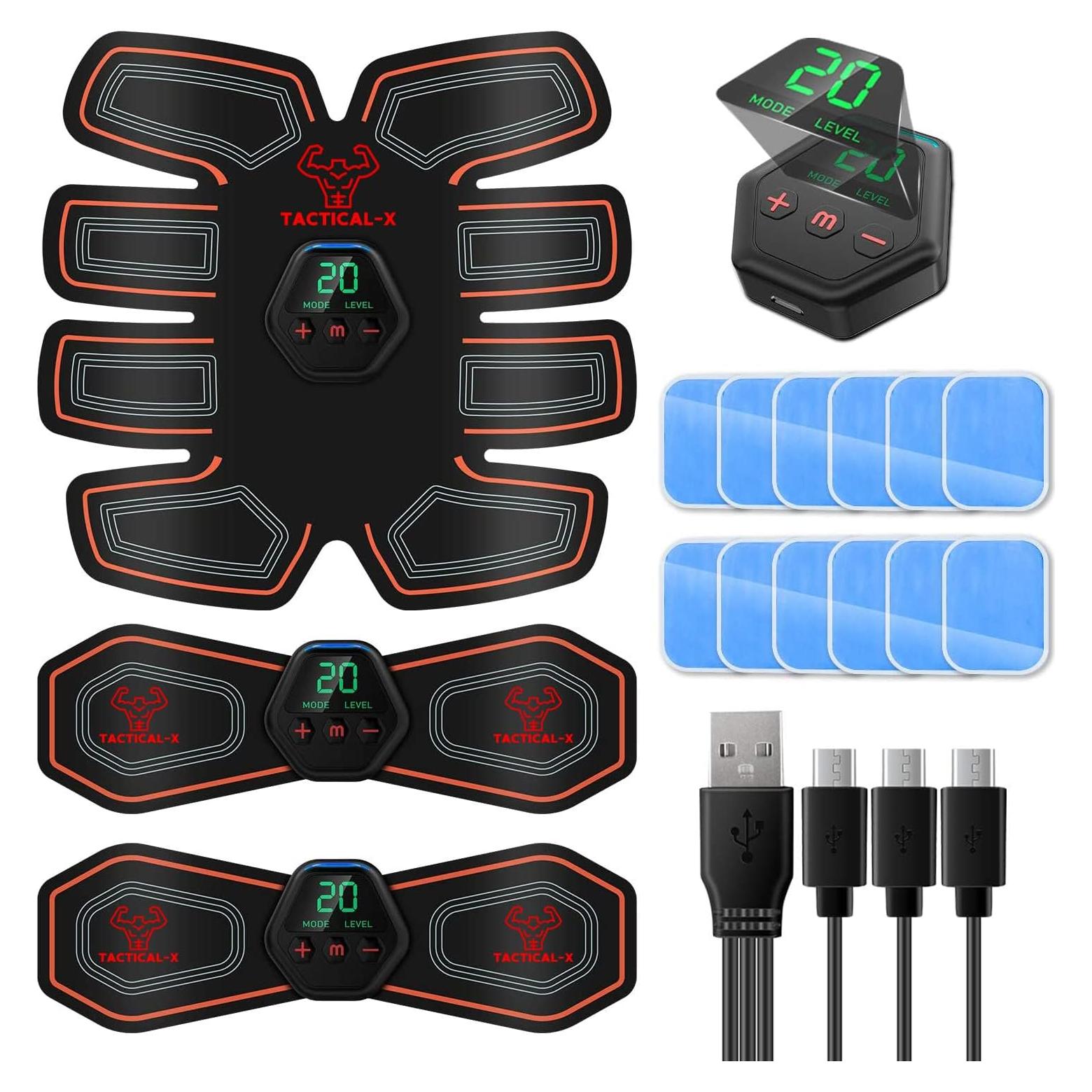 Estimulador Muscular Táctico X MHD TENS para Abs y Más