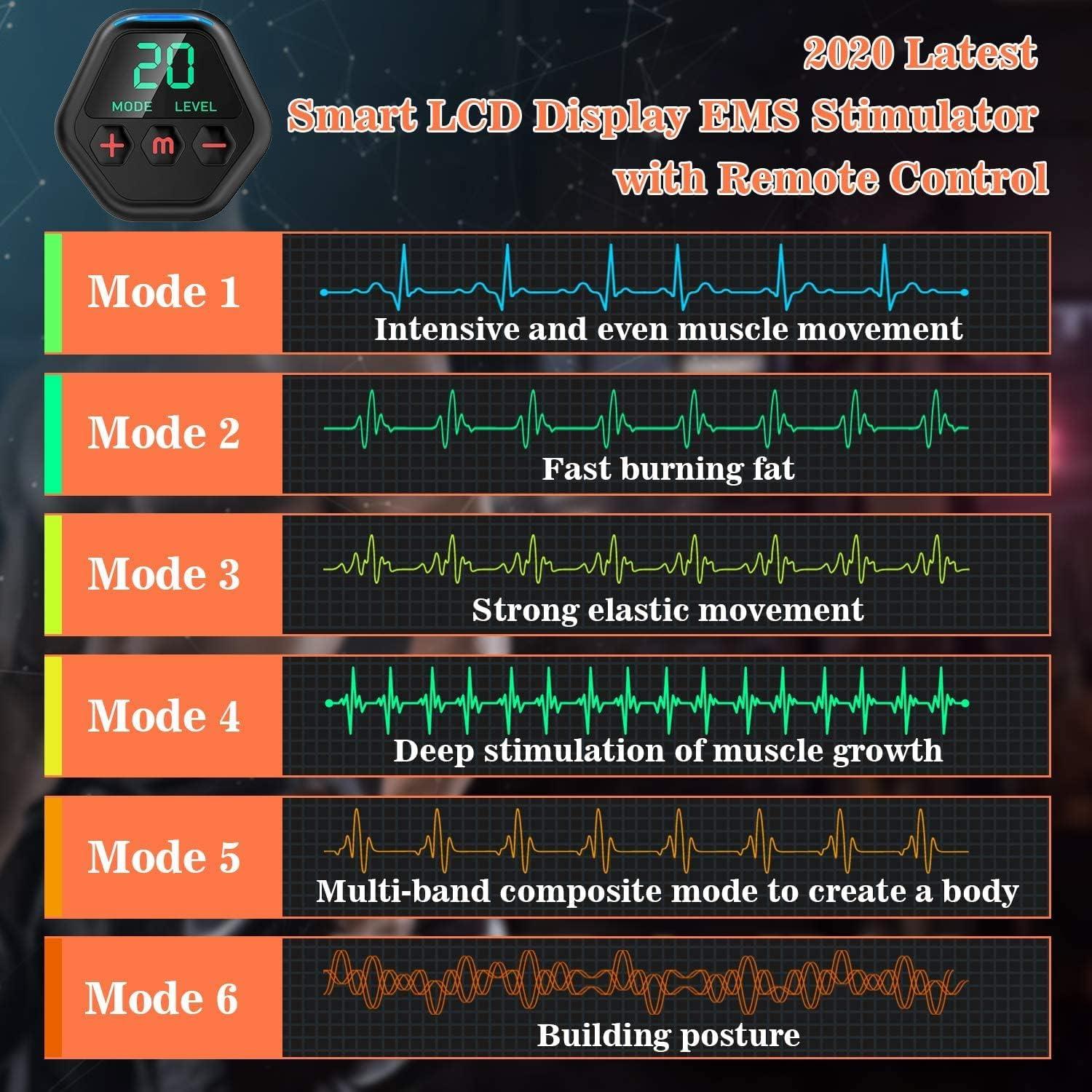 Estimulador Muscular Táctico X MHD TENS para Abs y Más