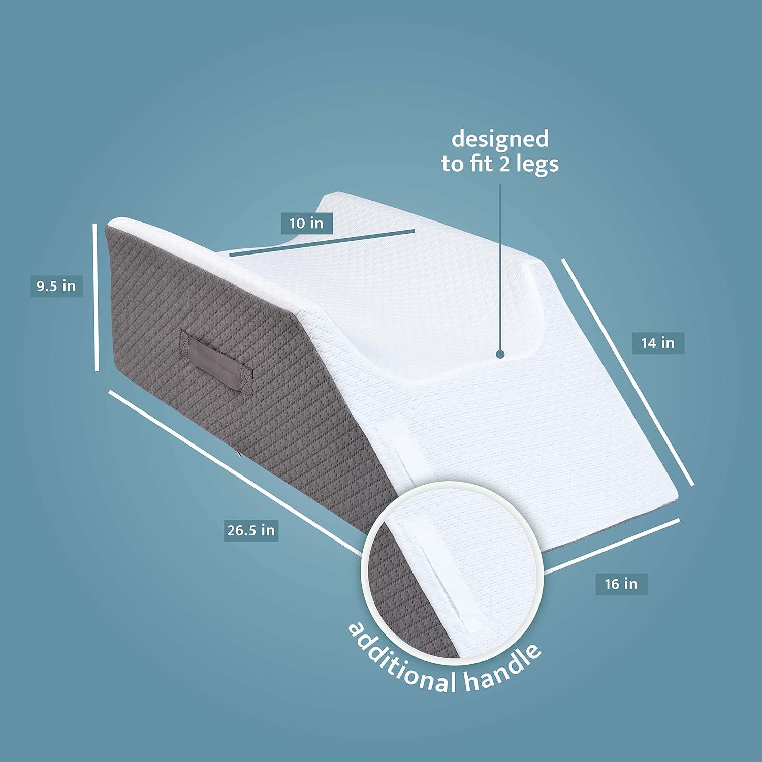 Almohada Elevadora de Pierna Doble Kölbs - Post Cirugía, Funda Jacquard