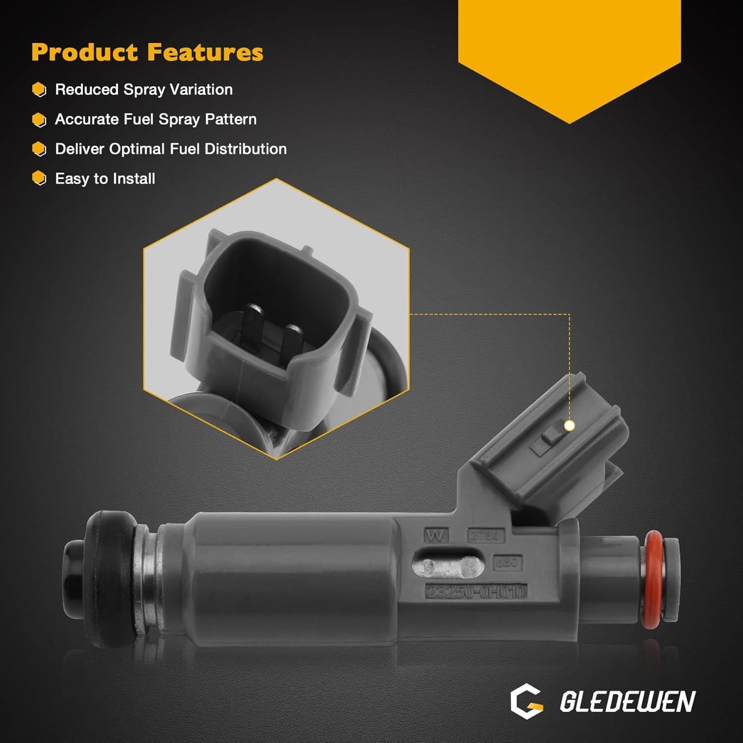 Inyectores de Combustible Gledewen 12 Agujeros 2.0L 2.4L