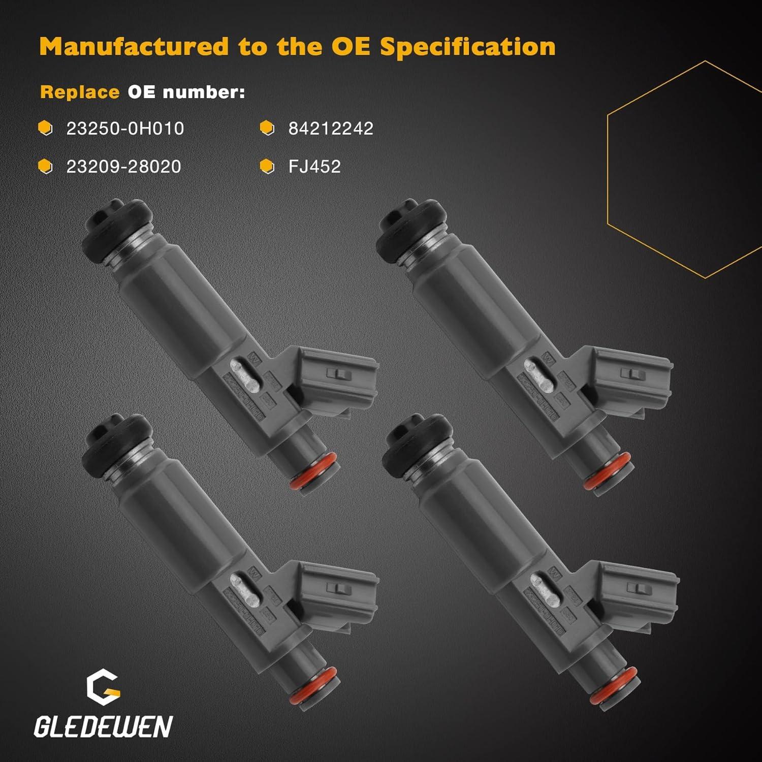 Inyectores de Combustible Gledewen 12 Agujeros 2.0L 2.4L