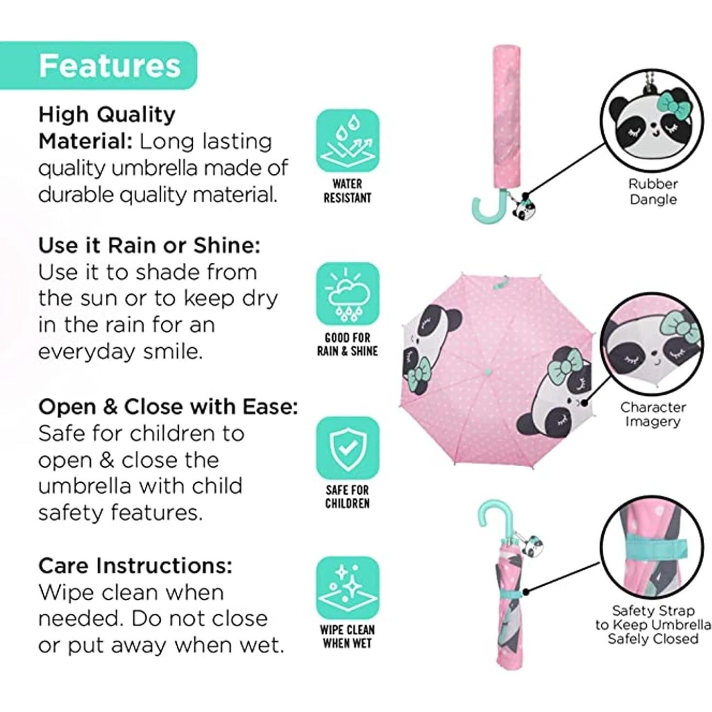 Paraguas y Chaqueta de Lluvia Addie & Tate Unicornio 3-10 Años