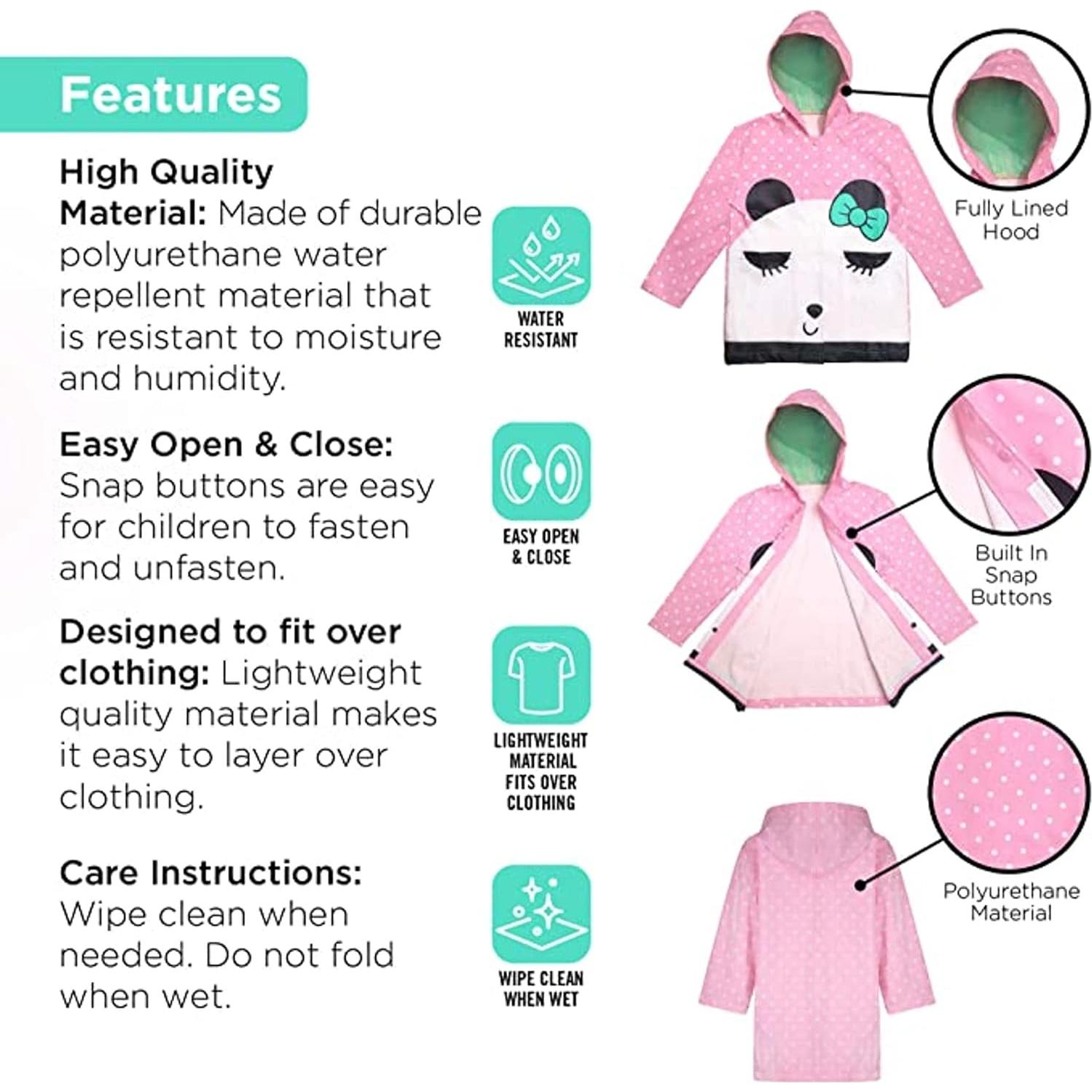 Paraguas y Chaqueta de Lluvia Addie & Tate Unicornio 3-10 Años