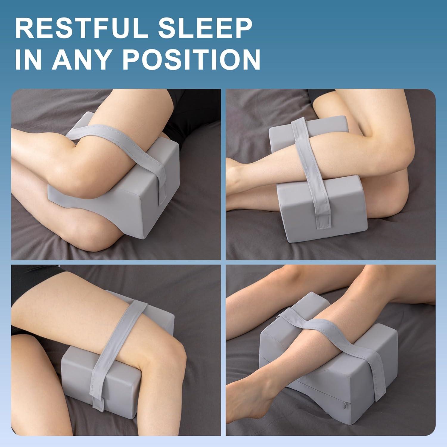 Almohada para Rodillas UJPFEO Gris Ártico Espuma Memoria Refrigerante