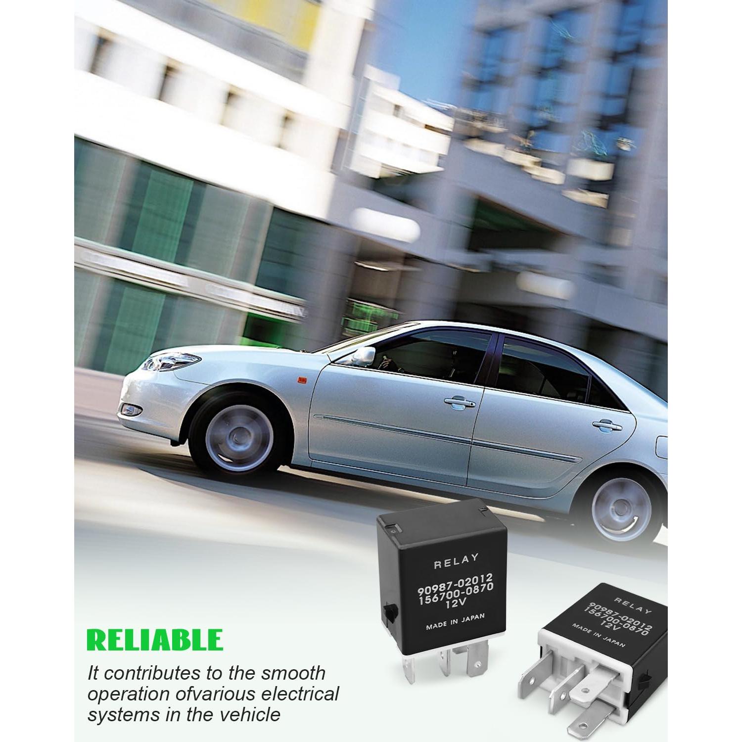 Relés de Bomba de Combustible Toyota Lexus 12VDC 4 Pines - 2 Pcs