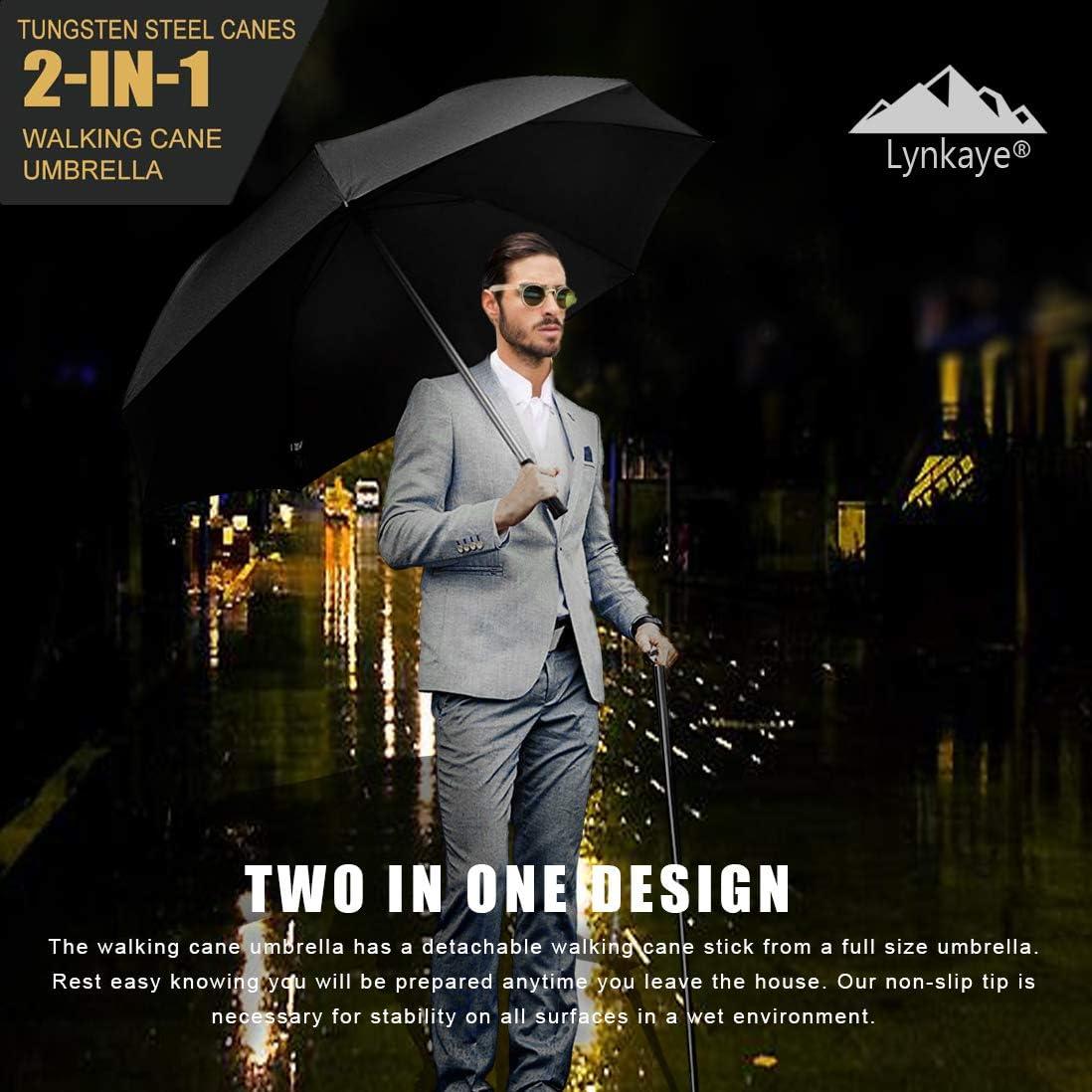 Paraguas Bastón Wrzbest Ajustable Altura Negro 0.54 kg