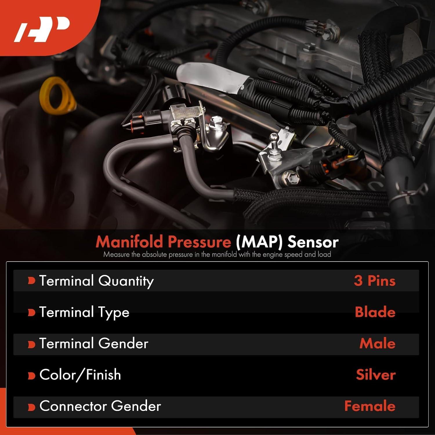 Sensor de Presión de Inyección A-Premium 4 Pines para Toyota