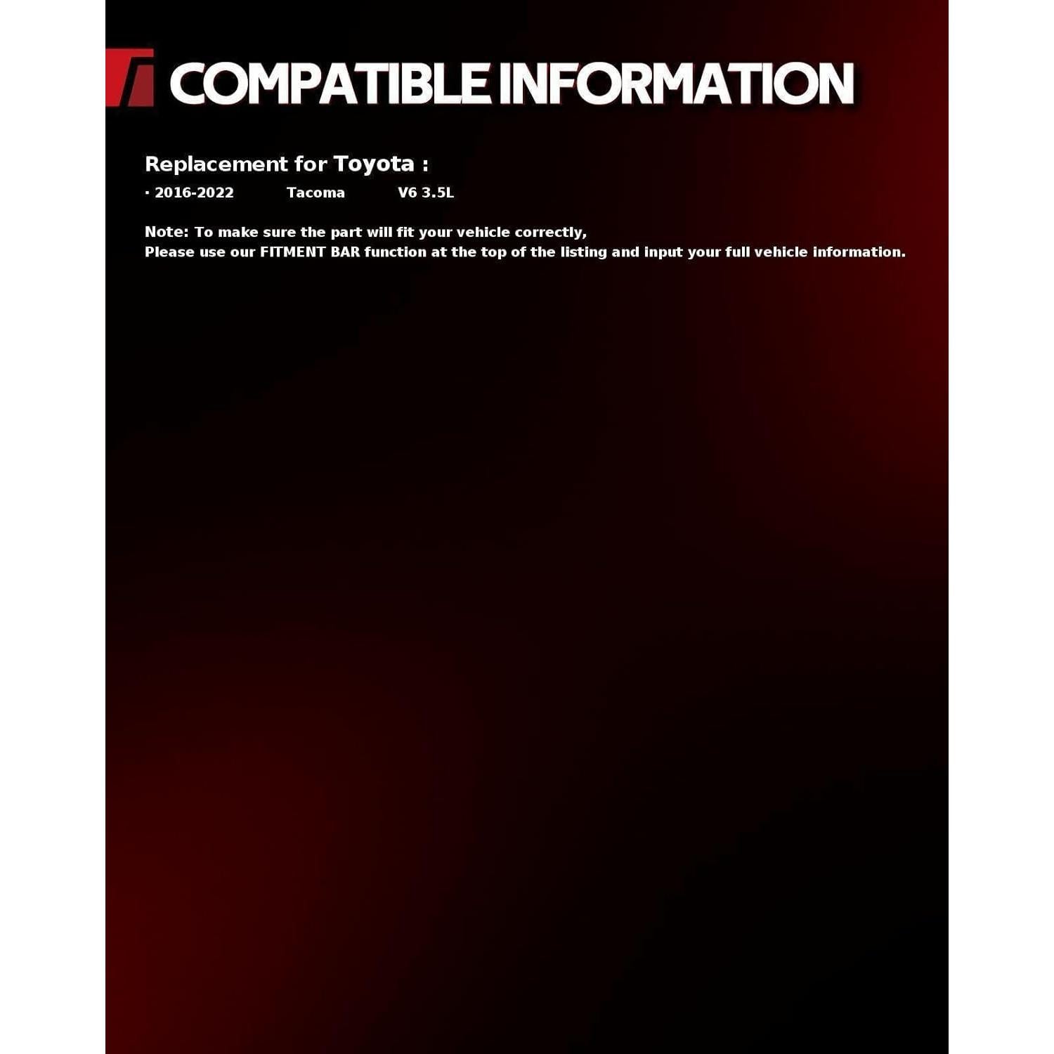 Bomba de Combustible Eléctrica Torchbeam FG2130 para Toyota Tacoma 2016-2022