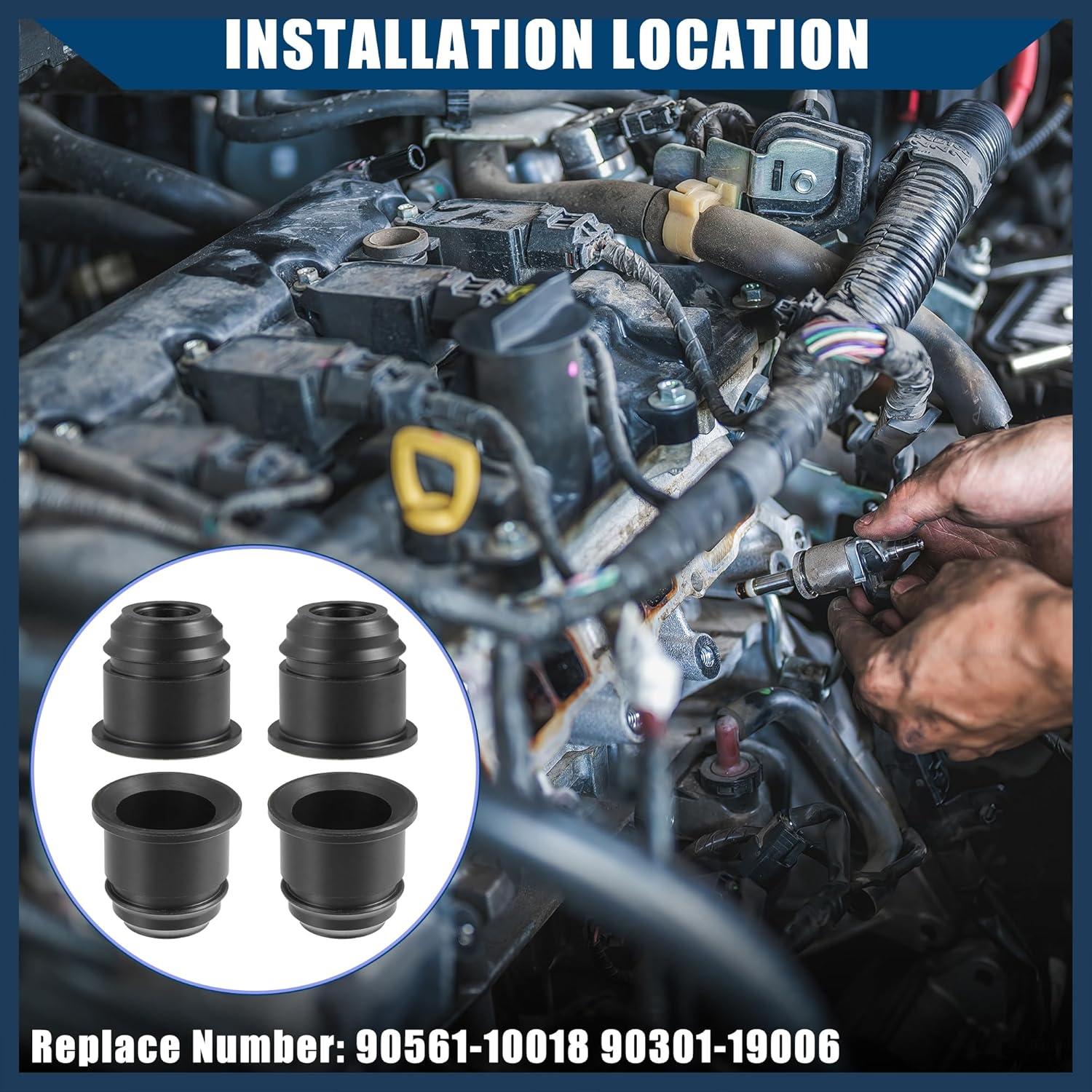 Espaciador de Soporte Inyector Combustible INFINAUTO 4pcs