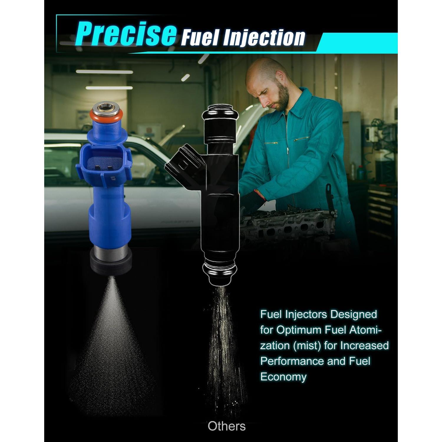 Inyectores de Combustible AUPEFT 23250-21040 para Toyota Yaris 1.5L