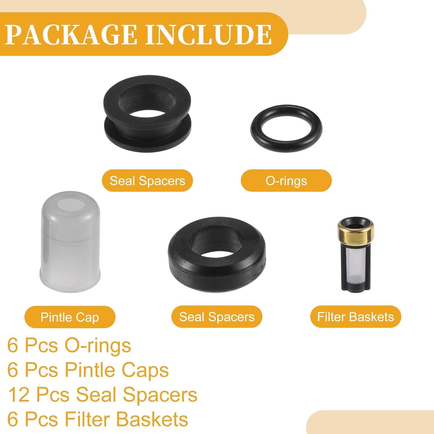 Kit de Junta de Sello Inyector Combustible Partuto Toyota 3VZE