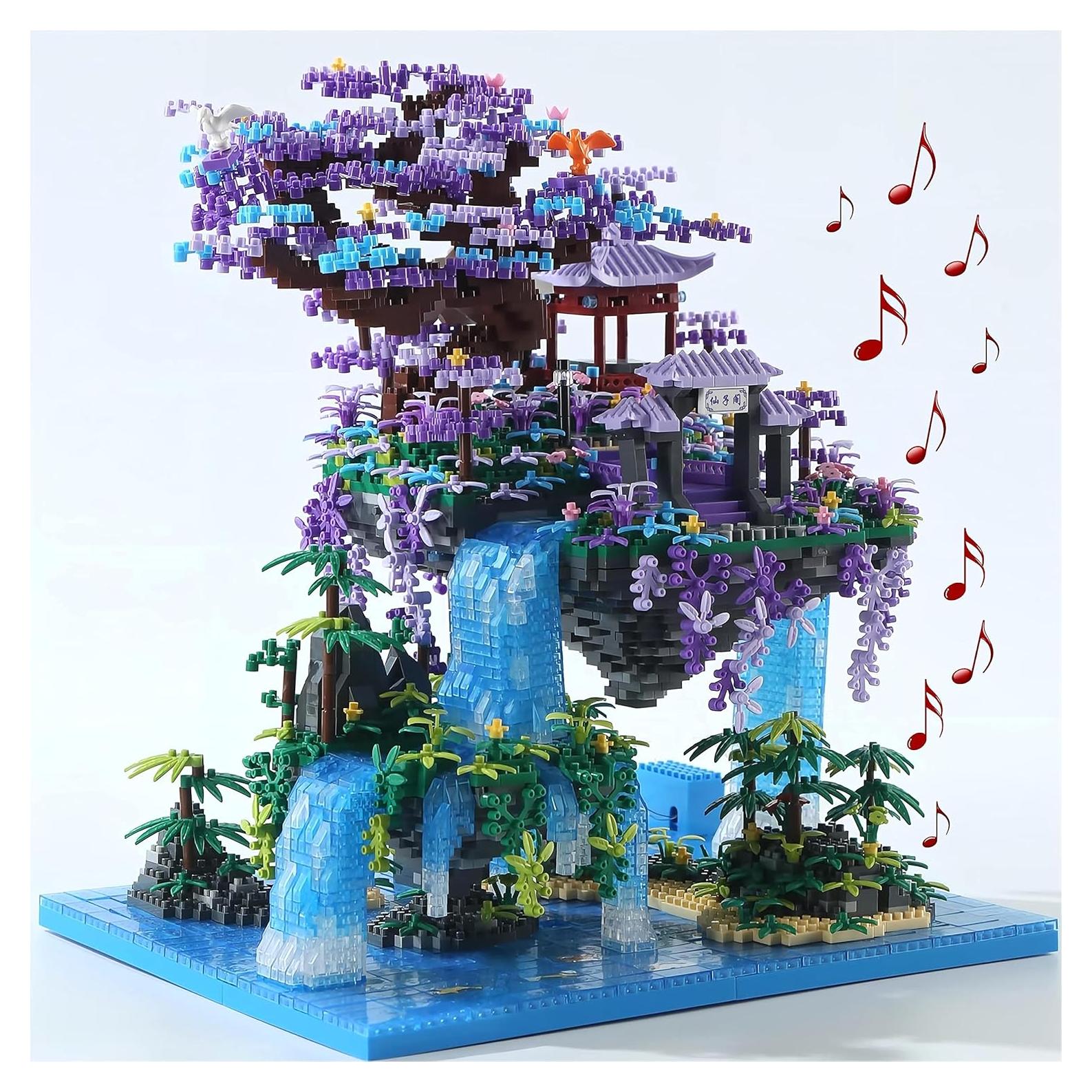 Juego de Construcción Yushinv 4574Pcs Casa Árbol Sakura