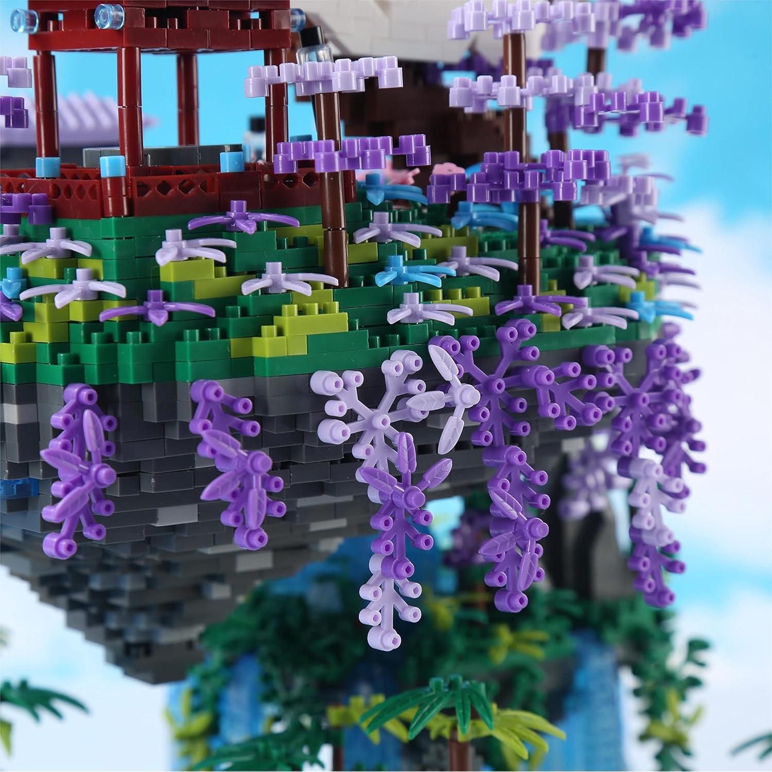 Juego de Construcción Yushinv 4574Pcs Casa Árbol Sakura