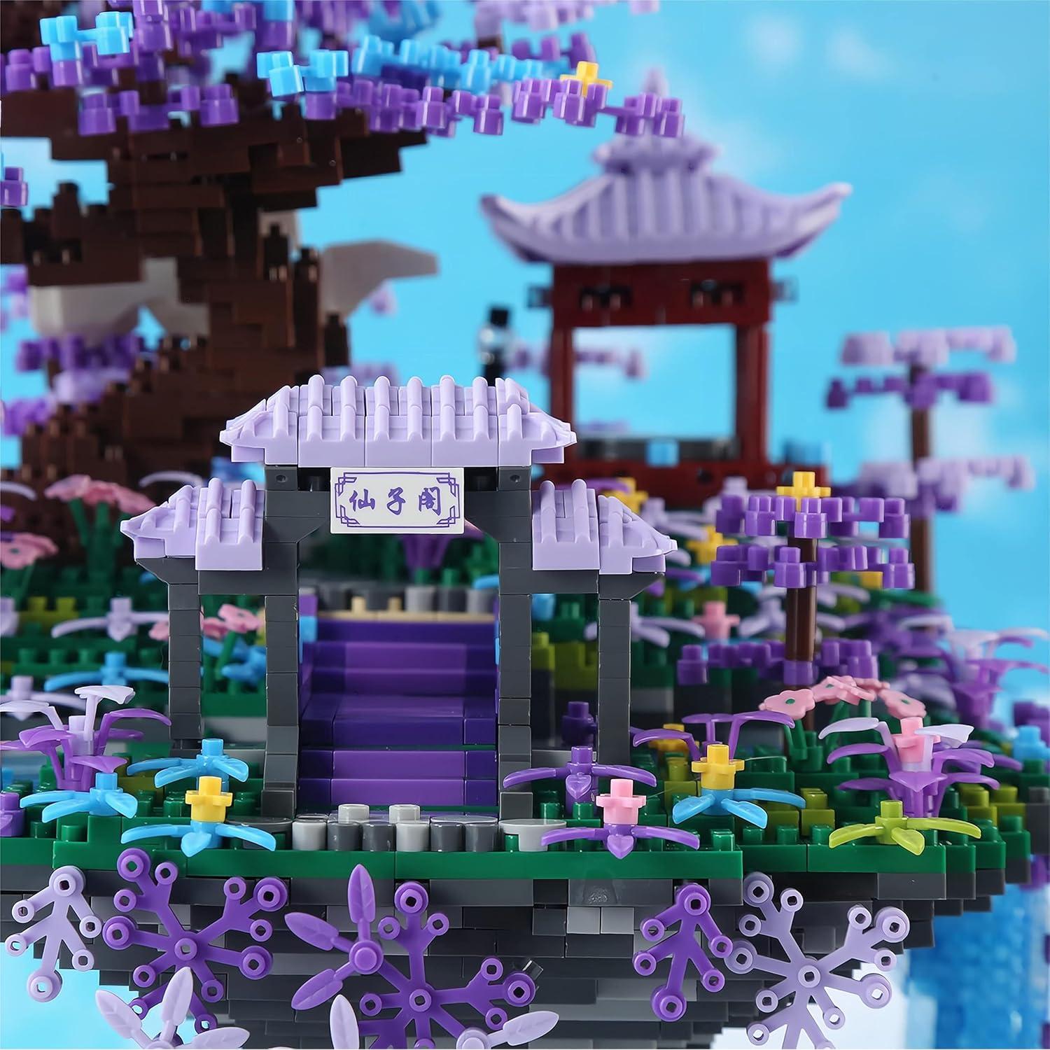 Juego de Construcción Yushinv 4574Pcs Casa Árbol Sakura