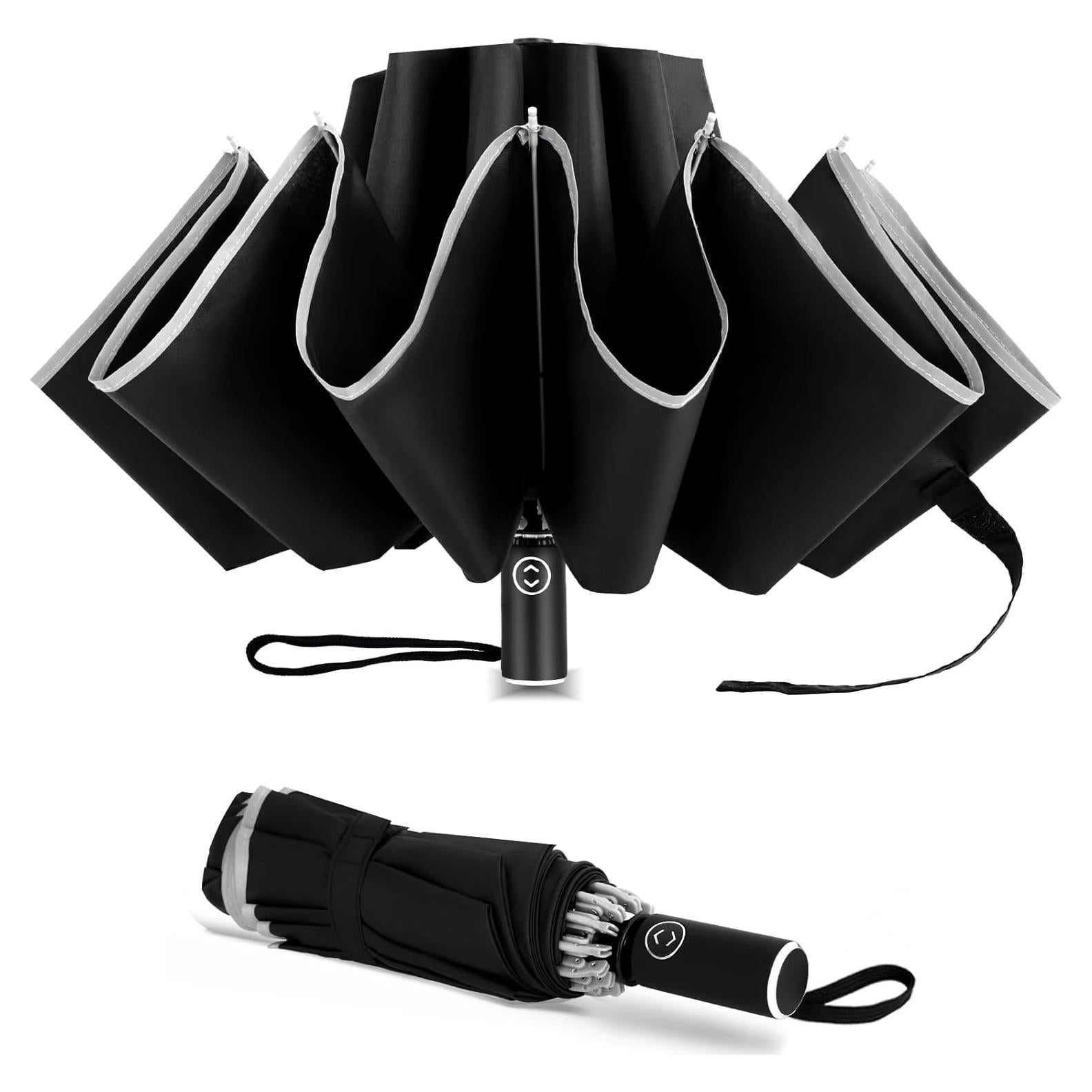 Paraguas Invertido UVANTI Plegable 116.8 cm a Prueba de Viento