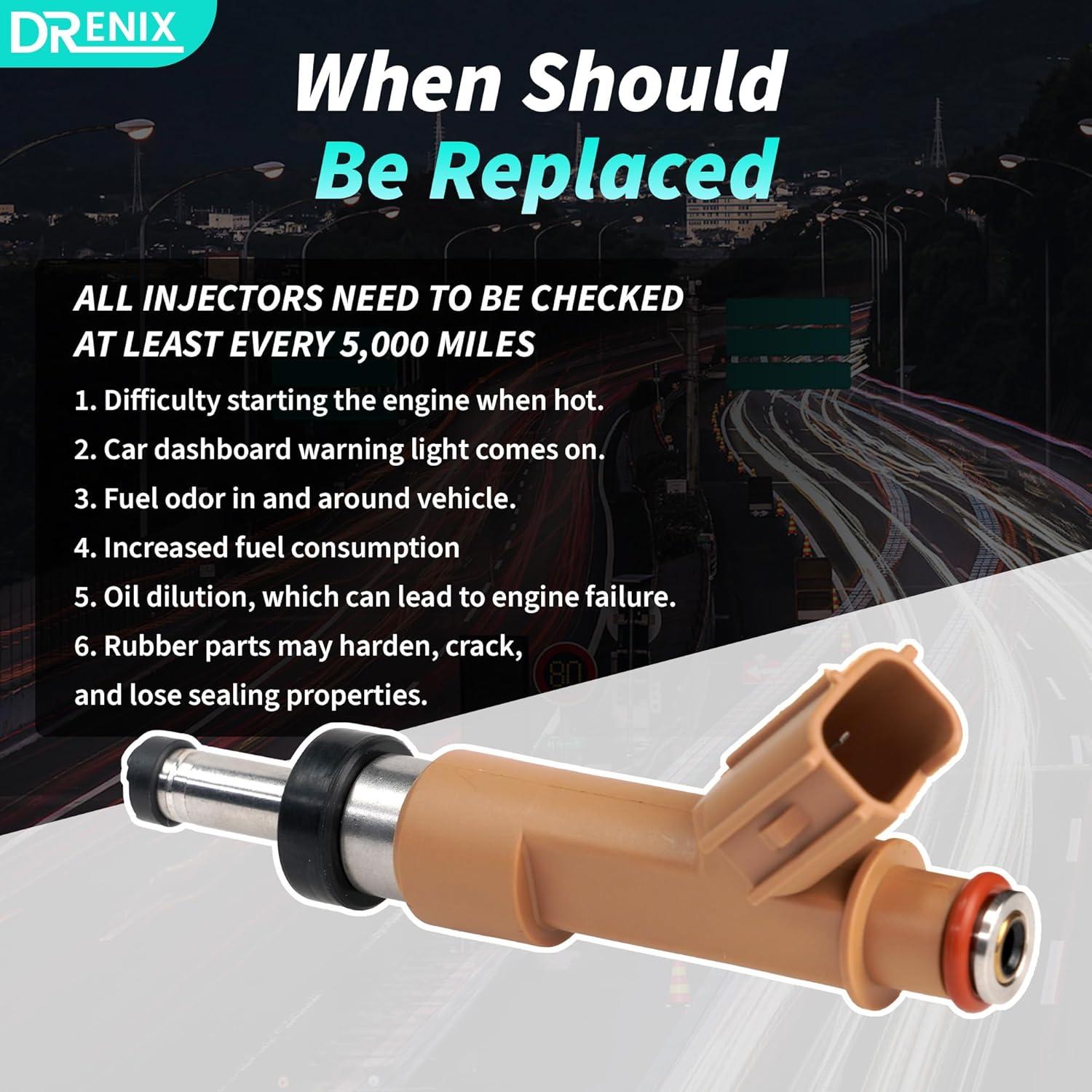 Inyectores de combustible DRENIX para Toyota Corolla 2009-2015