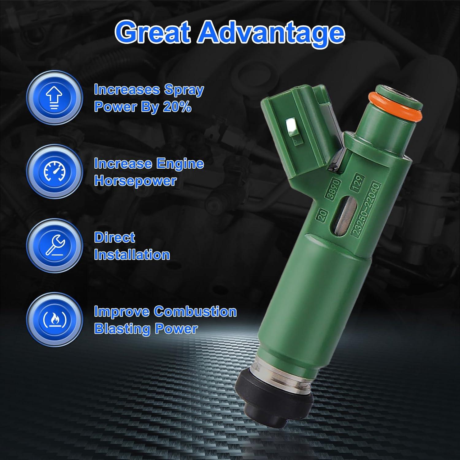 Inyectores de combustible BLPextrm para Toyota y Chevy 4PCS