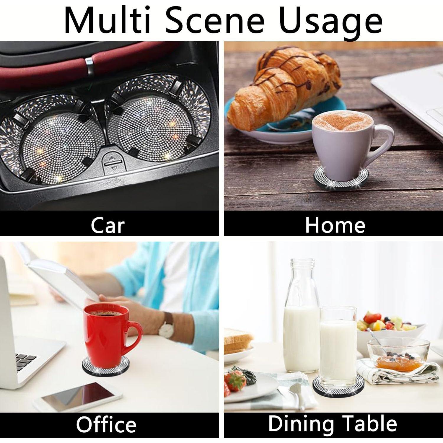 Posavasos Universales Antideslizantes NBTEPEM 2 pcs Blanco