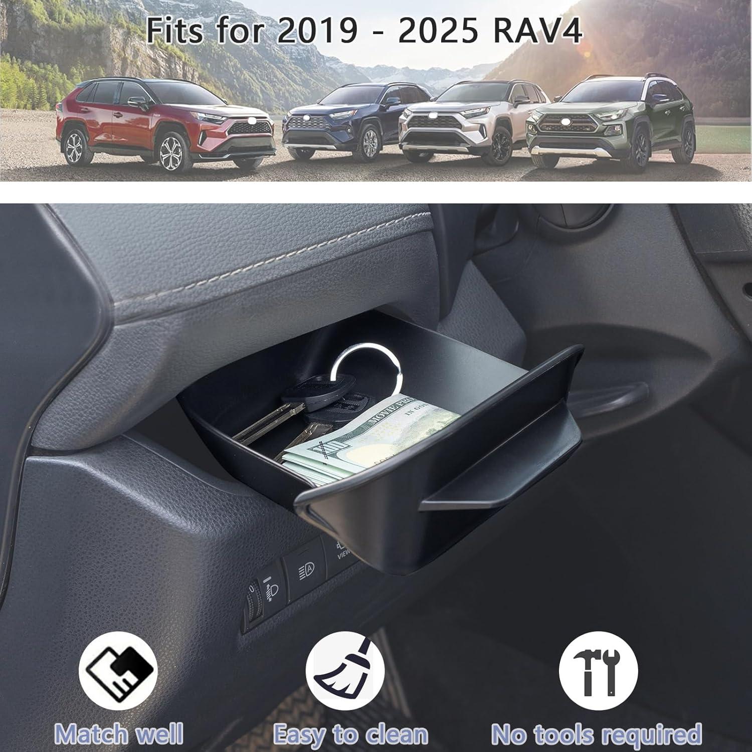 Caja de Cajón del Conductor JDMCAR para Toyota RAV4 2019-2025
