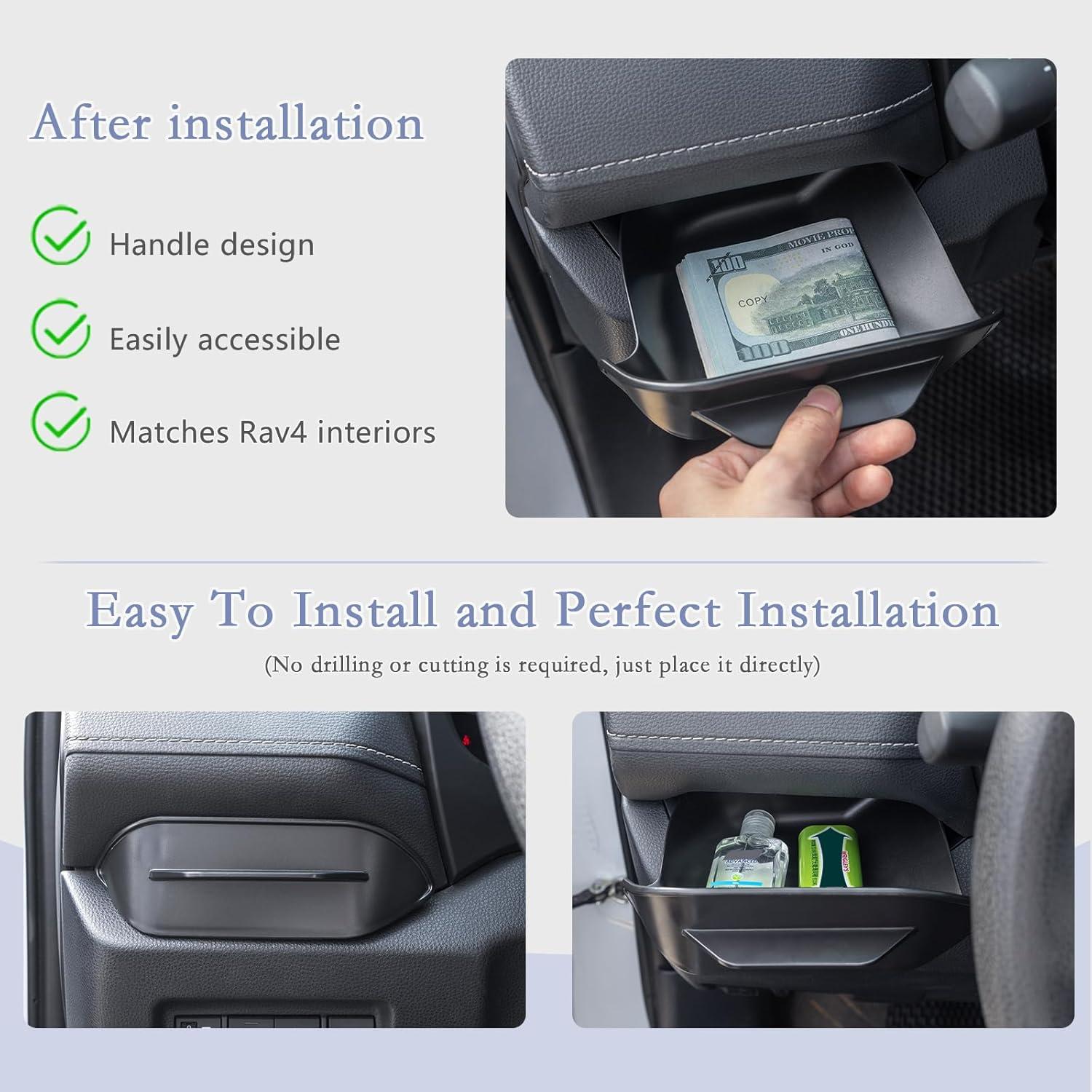 Caja de Cajón del Conductor JDMCAR para Toyota RAV4 2019-2025