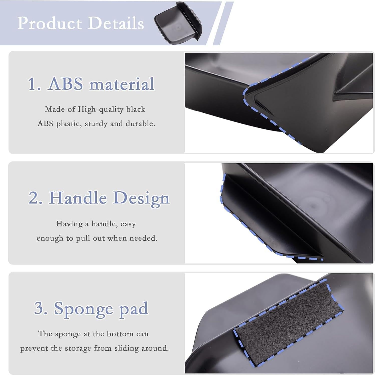 Caja de Cajón del Conductor JDMCAR para Toyota RAV4 2019-2025