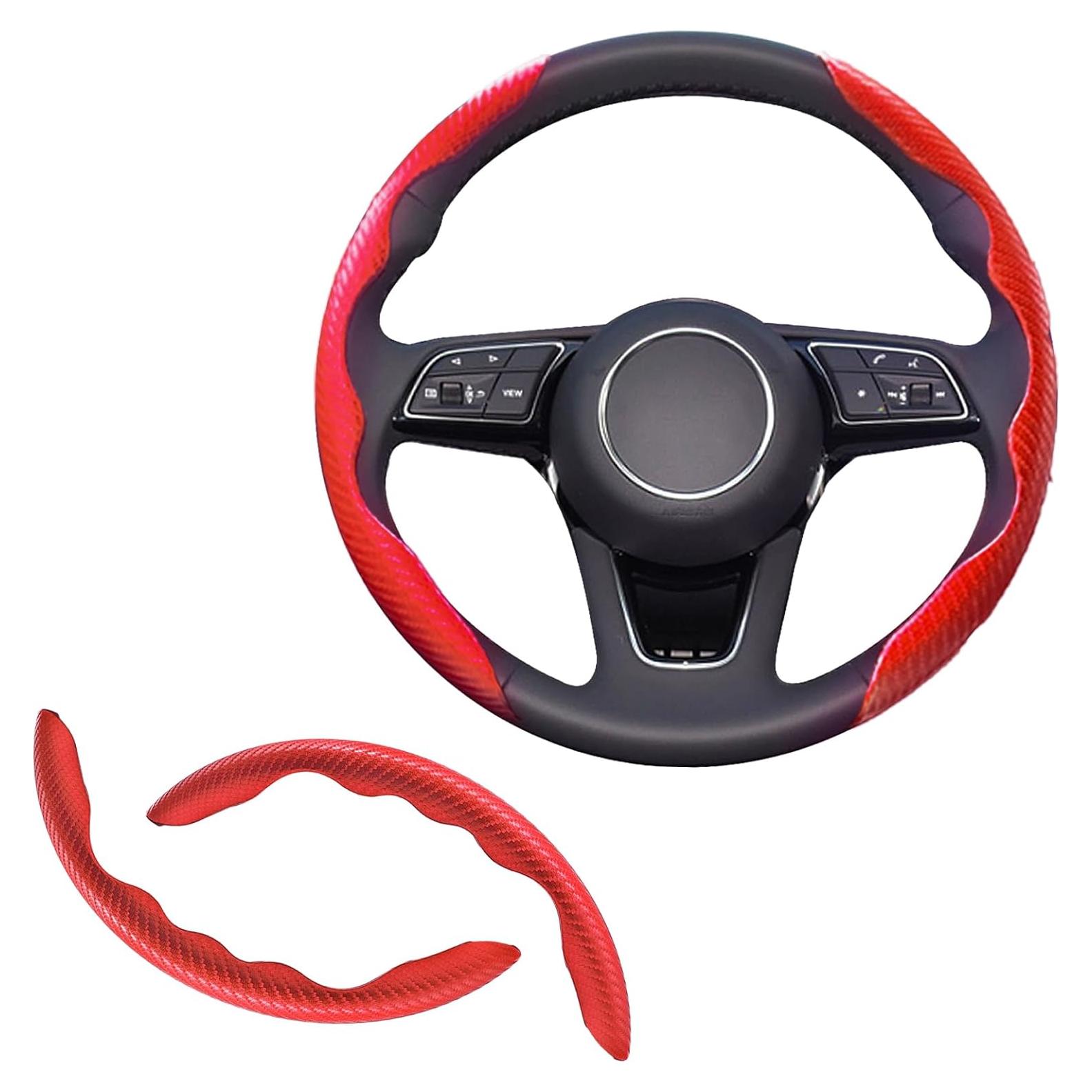 Cubierta de Volante Antideslizante Lunwag FANGXIANG Rojo