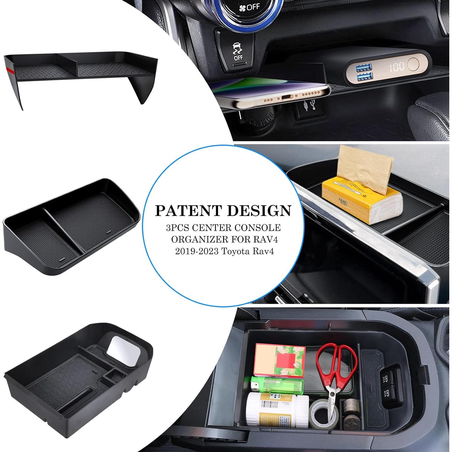 Organizador de Consola Central DIAMOOKY para Toyota RAV4 2019-2025