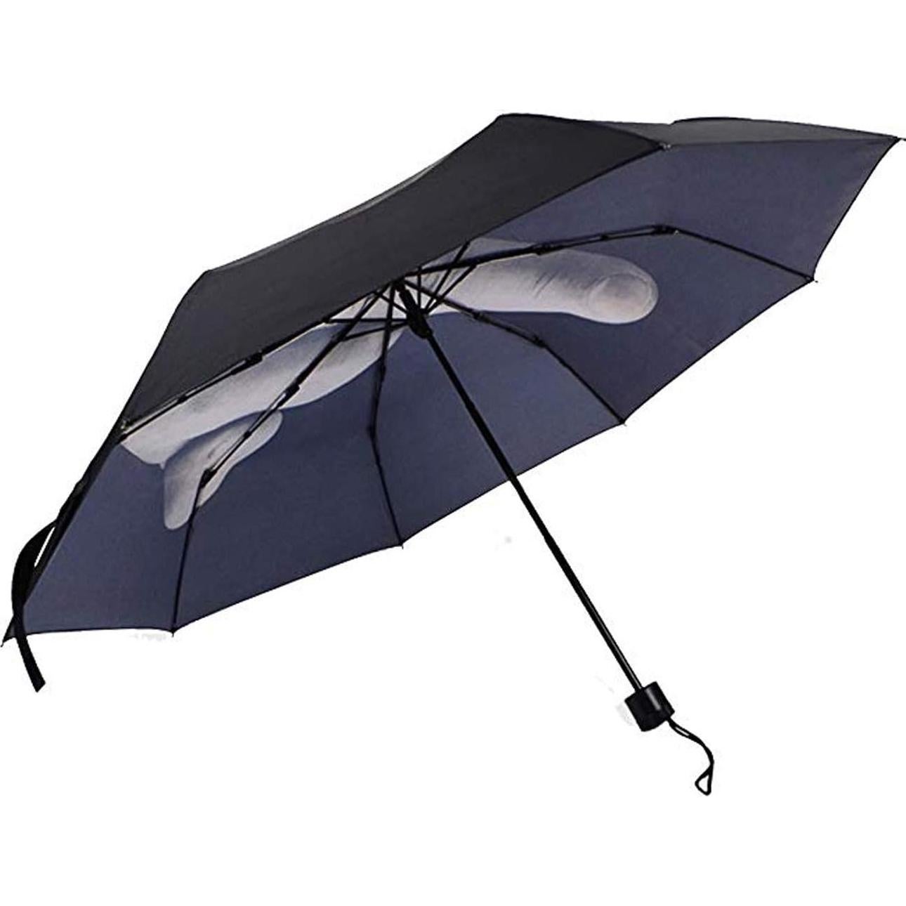 Paraguas Plegable TIHOOD Dedo Medio Unisex Impermeable