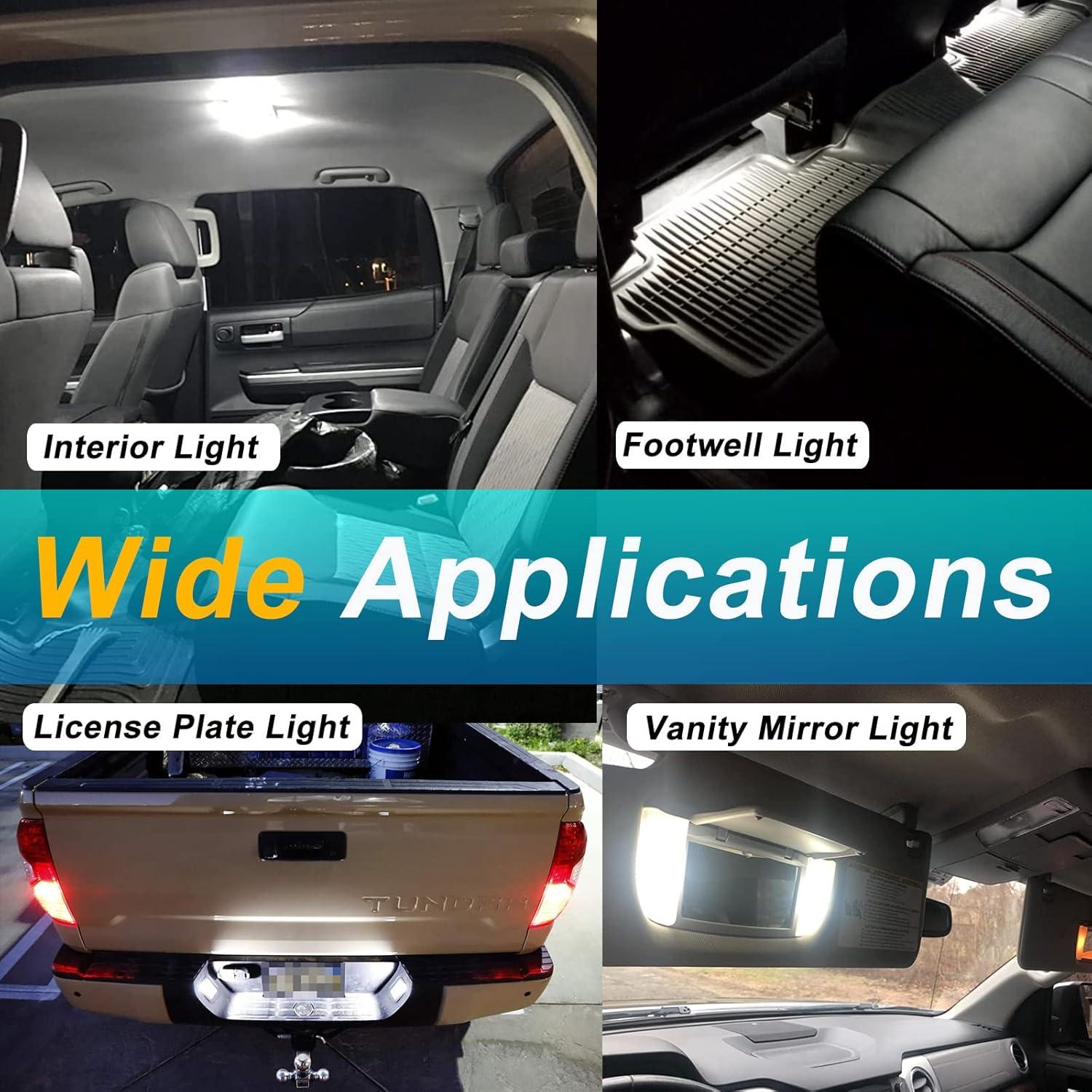 Kit de luces LED interiores WEIMELTOY para Toyota Tundra 2007-2021